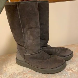 Tall Grey Ugg Boots